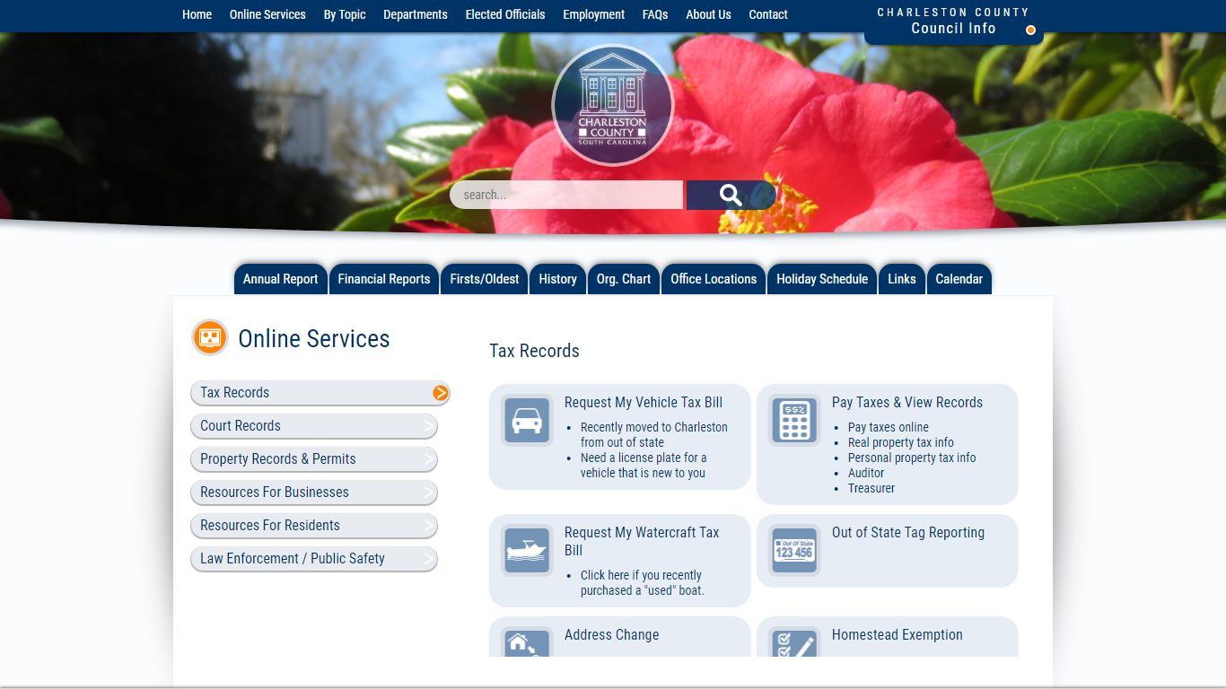 Online Services | Charleston County Government